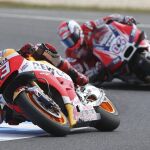 Marc Marquez, durante el entrenamiento en Phillip Island.