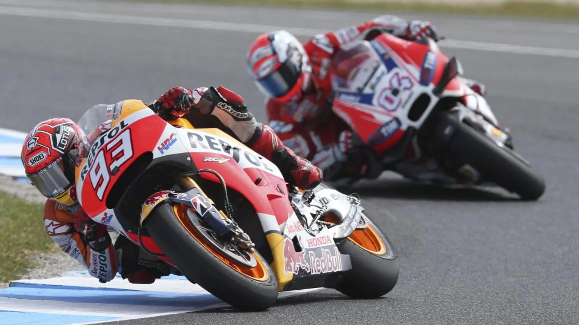 Marc Marquez, durante el entrenamiento en Phillip Island.