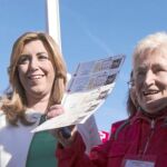 Susana Díaz visitó ayer la localidad cordobesa de Rute