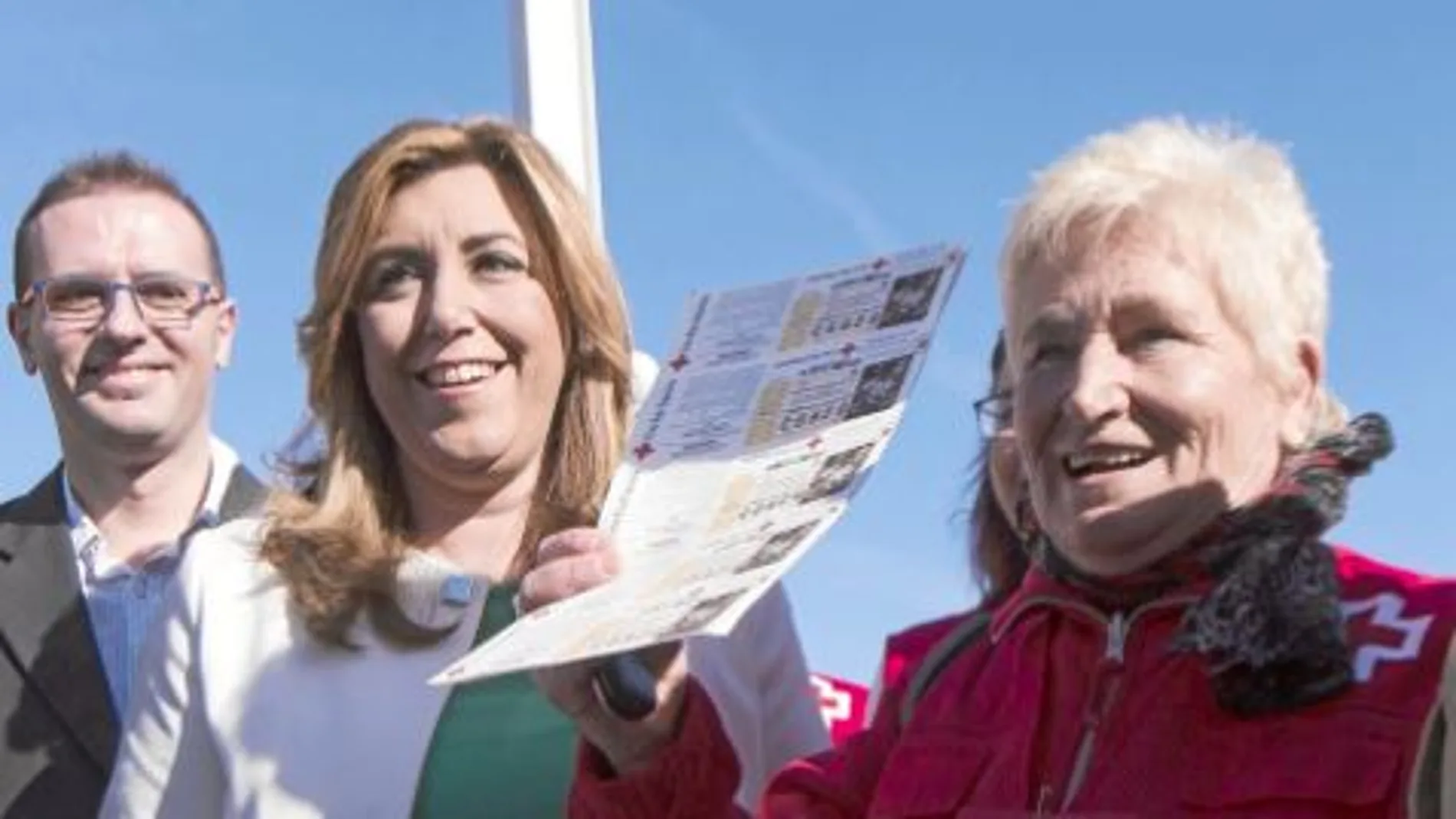 Susana Díaz visitó ayer la localidad cordobesa de Rute