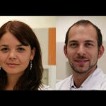 Los investigadores de la Universidad de Los Andes y de C4C Francisca Alcayaga y Maroun Khoury.