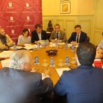 El jurado responsable de los premios con el presidente de la Diputación al frente