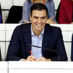 El secretario general, Pedro Sánchez, durante la reunión del Comité Federal del PSOE