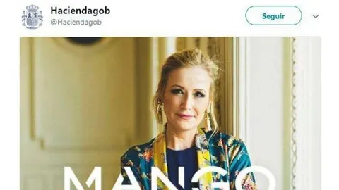 El posible «tweet» publicado por Hacienda que se mofaba de Cifuentes
