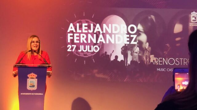 Ana Mula, durante la presentación de los conciertos