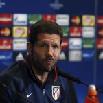 El entrenador del Atlético de Madrid, el argentino Diego Simeone