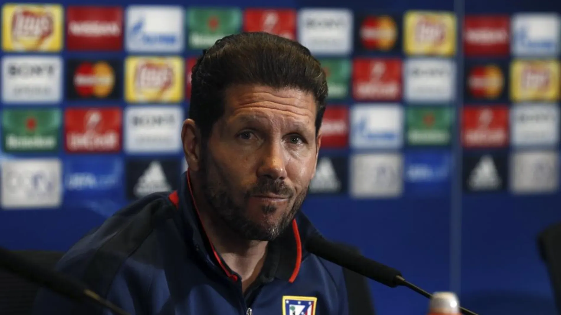 El entrenador del Atlético de Madrid, el argentino Diego Simeone