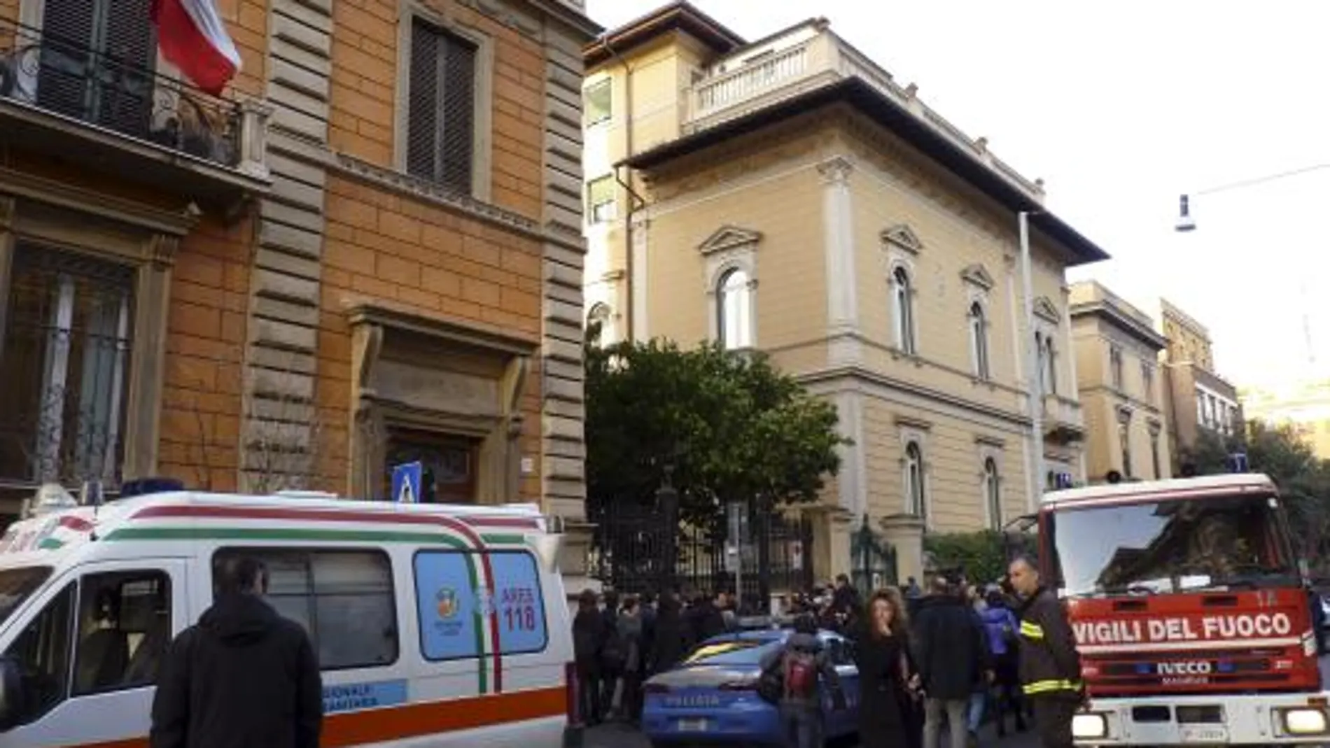 Hallan una bomba en la embajada griega en Roma