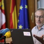 El delegado de Aemet, Juan Pablo Álvarez, informa del resumen climático