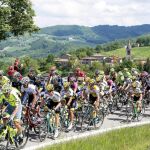Vista del pelotón durante la décima etapa del Giro de Italia