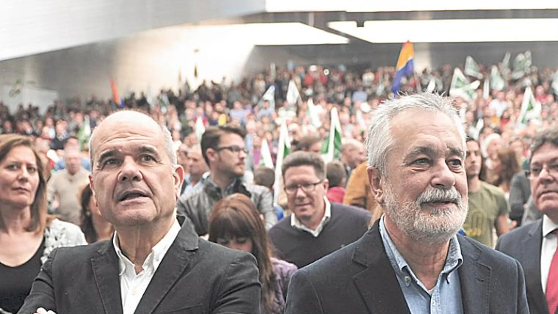 Los ex presidentes de la Junta Manuel Chaves y José Antonio Griñán