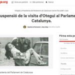 La patición en el portal de change.org