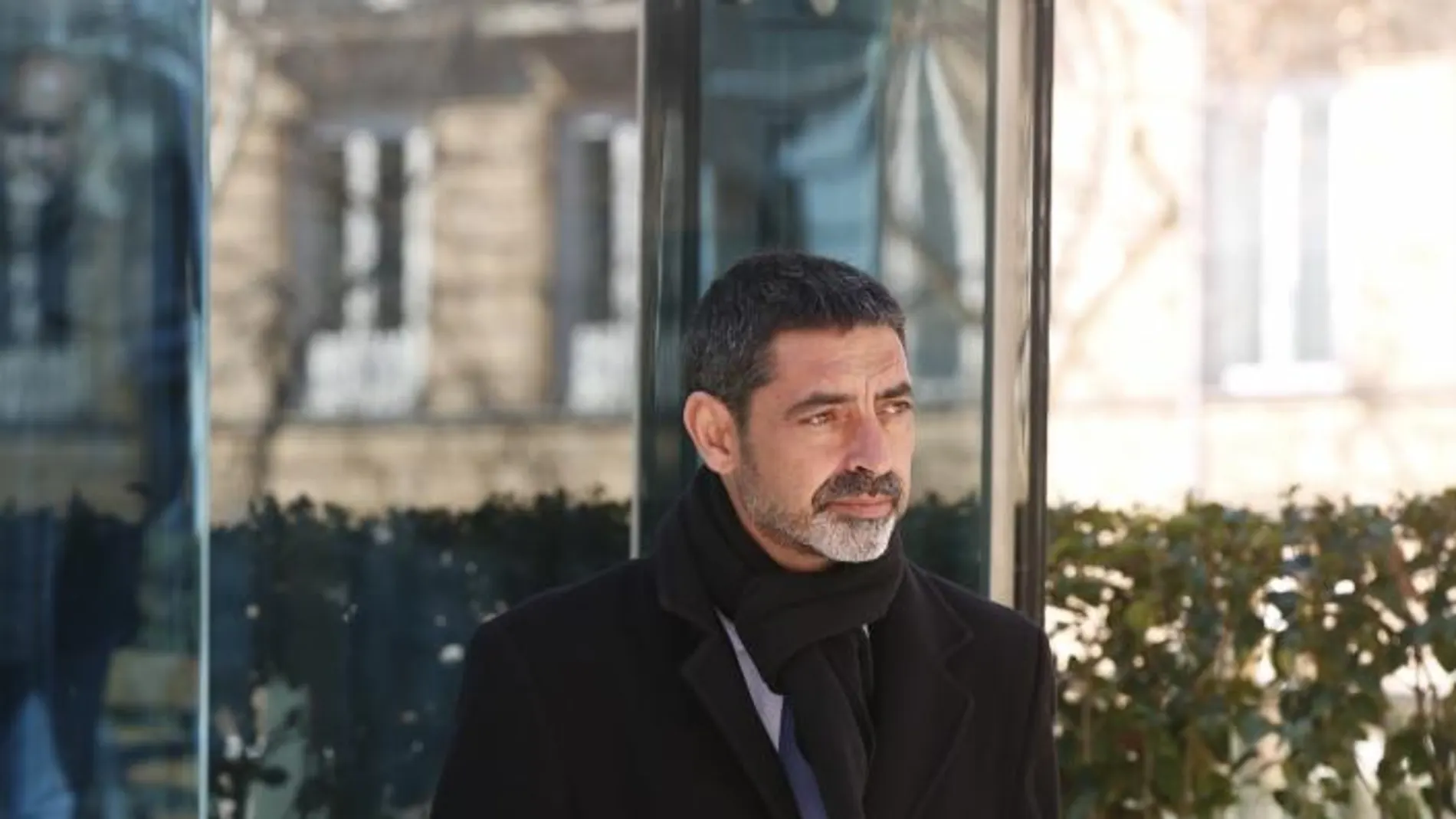 El exjefe de los Mossos d'Esquadra Josep Lluis Trapero a su salida de la Audiencia Nacional tras afrontar su tercera comparecencia ante la juez Lamela.