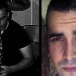Dos imágenes de Daniel Montaño. Una tocando el saxofón y un primer plano de su rostro