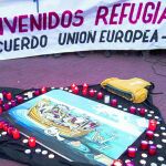 Protesta hace una semana en Málaga contra el acuerdo migratorio UE-Turquía sellado en Bruselas
