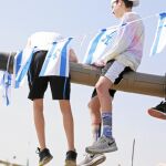 Varios jóvenes israelíes participan en la ciudad de Latrun en las jornadas de celebración del Aniversario del Estado de Israel