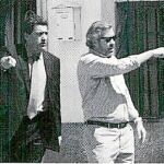 Marjaliza, de negro en la imagen, junto al también imputado Pedro García, directivo de Cofely