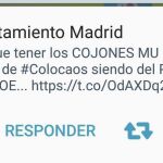 El tuit de «los cojones mu grandes» en la cuenta del Ayuntamiento de Madrid se salda con una reprimenda
