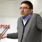 El portavoz y responsable de Organización de la gestora del PSOE, Mario Jiménez