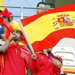 Los aficionados españoles ganaban en número por 20 a 1 a los suizos