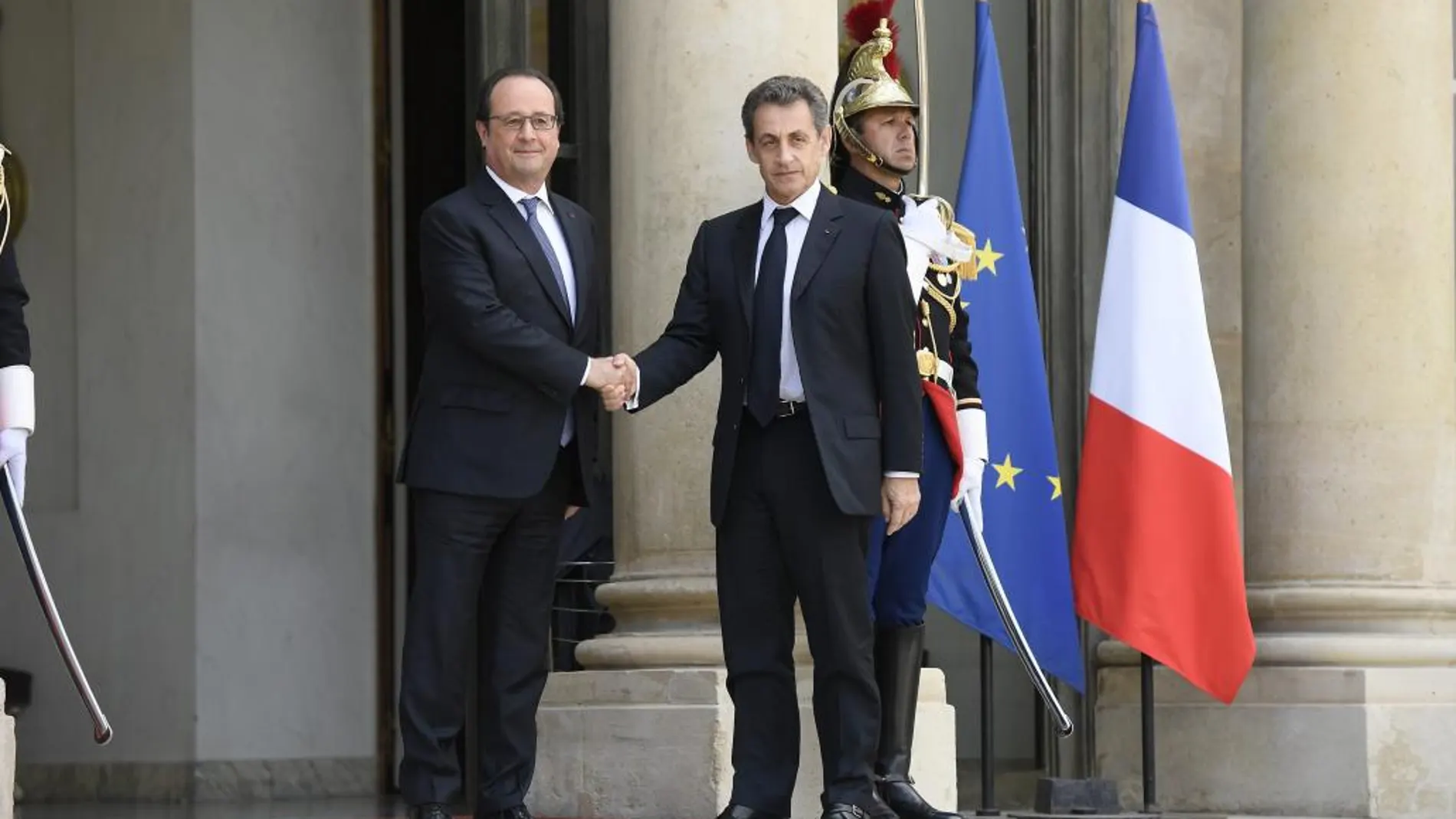 Nicolas Sarkozy con François Hollande
