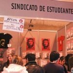 imagen del stand del que dispuso gratuitamente el Sindicato de Estudiantes en la feria Aula.