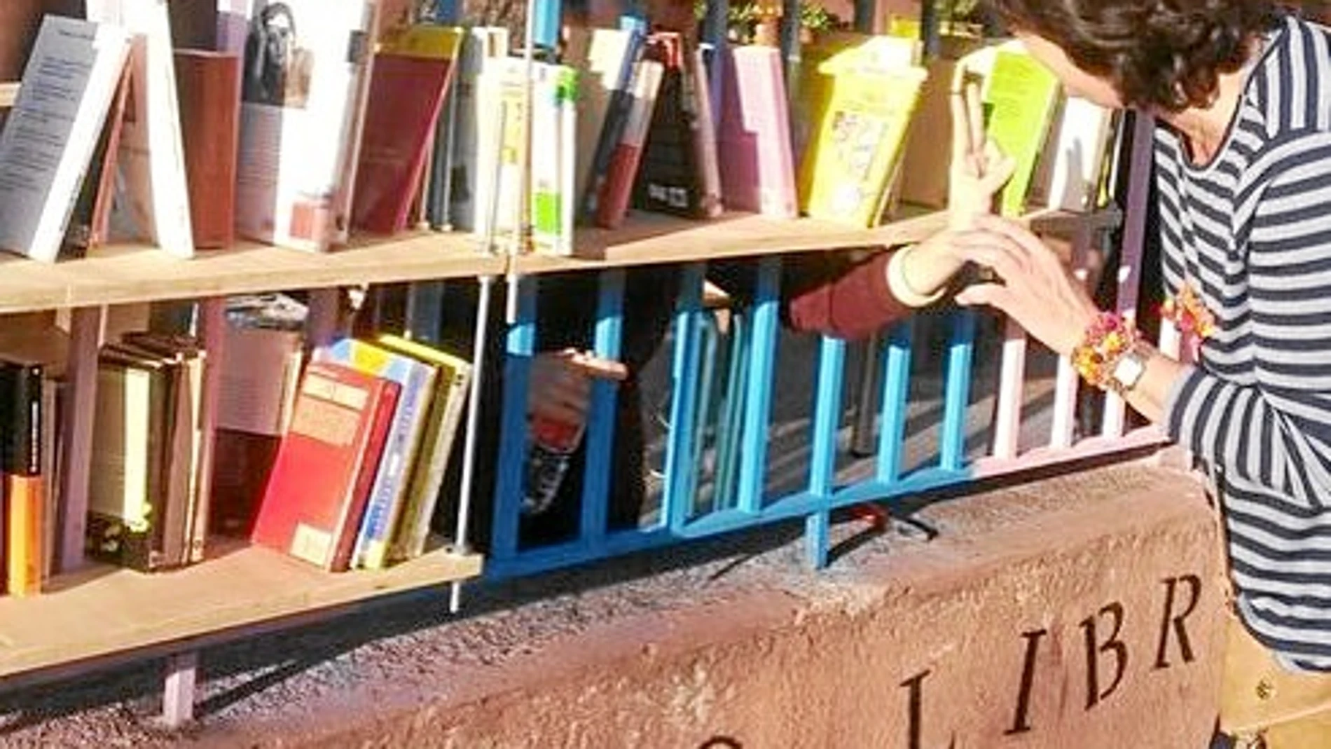 La falta de acceso a una biblioteca cercana, ha llevado a los vecinos de Fuencarral a organizar su propia «biblioverja» en la fachada de un centro social como forma de protesta