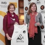 Sánchez Estrella y la corredora afincada en Sevilla Mary Anne Nixon