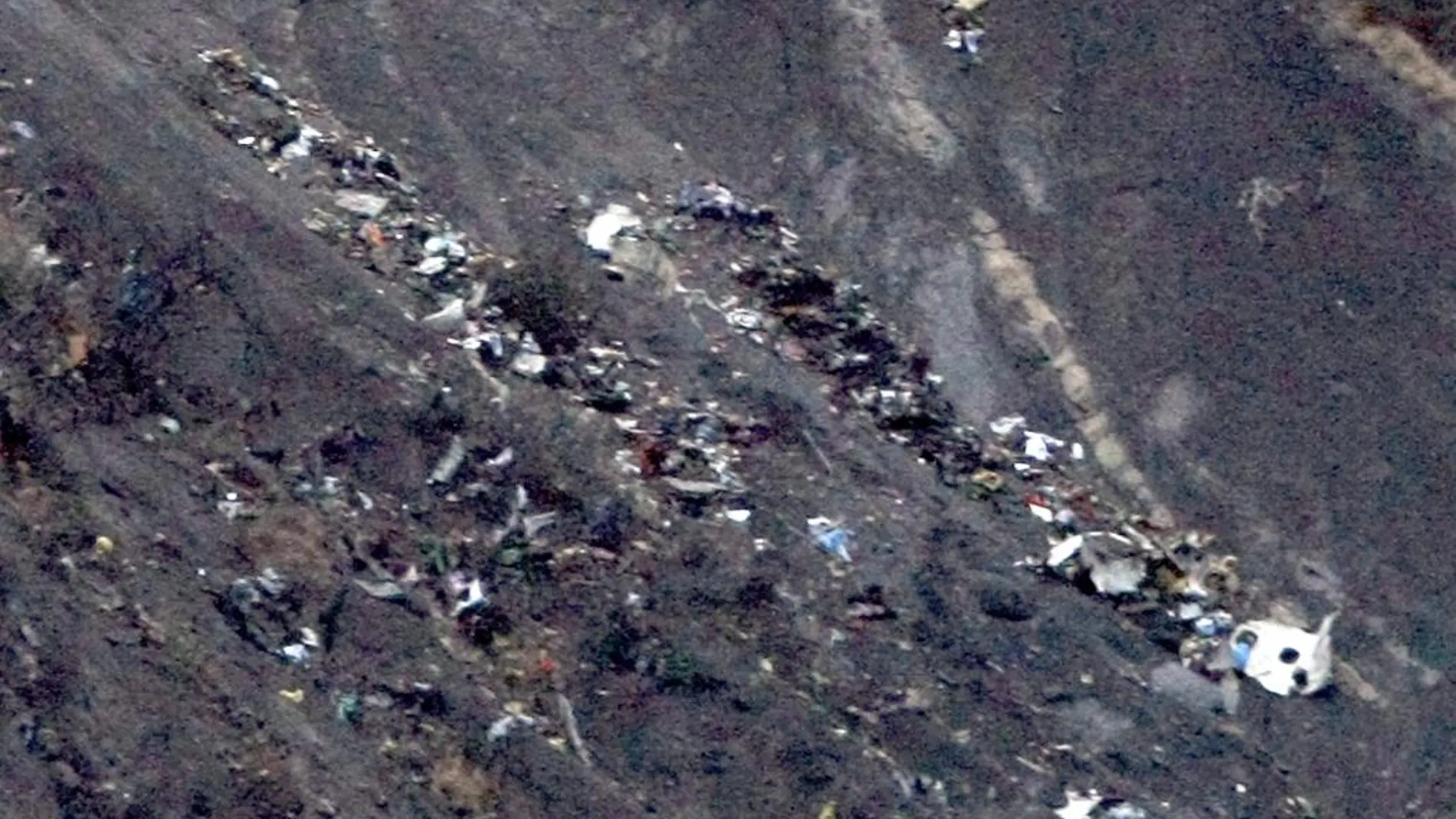 Lugar en el que se estrelló el avión de Germanwings en el que viajaban mayoritariamente pasajeros de nacionalidad alemana y española.