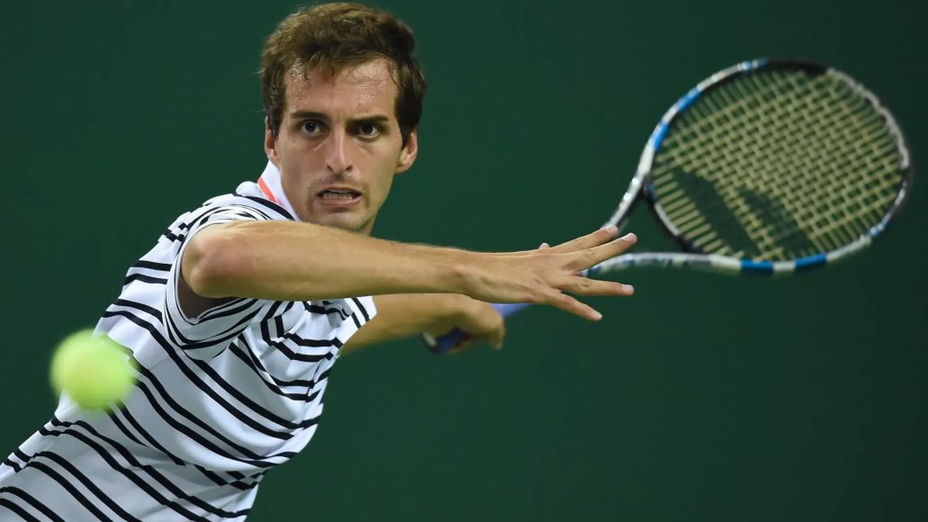 El tenista español Albert Ramos-Vinolas en el torneo de tenis Masters de Shanghai en Shanghai, China.