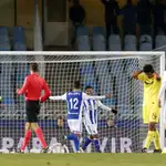  3-1. El gran gol de Trigueros da vida al Villarreal tras caer en Anoeta