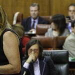 El «cara a cara» de ayer entre Susana Díaz y Juanma Moreno en el Parlamento andaluz tuvo tintes novedosos (Foto: Manuel Olmedo)