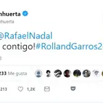  Màxim Huerta escribe su primer tuit sobre deportes... y se equivoca