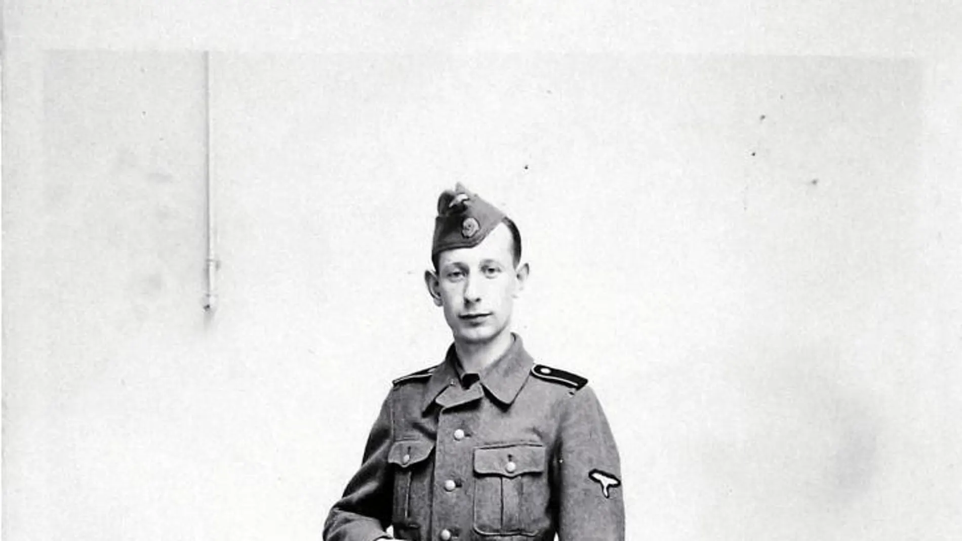 Jan Buyse con el uniforme de las Waffen SS
