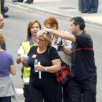 Cinco heridos al caer una grúa de televisión antes de un mitin de Zapatero