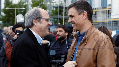 Ángel Gabilondo y Pedro Sánchez, en una imagen de archivo