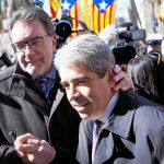 Dirigentes de Convergència arroparon a Francesc Homs el día de su declaración