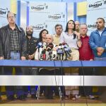 El secretario general de la MUD, Jesús Torrealba, anuncia las candidaturas de la oposición a las elecciones