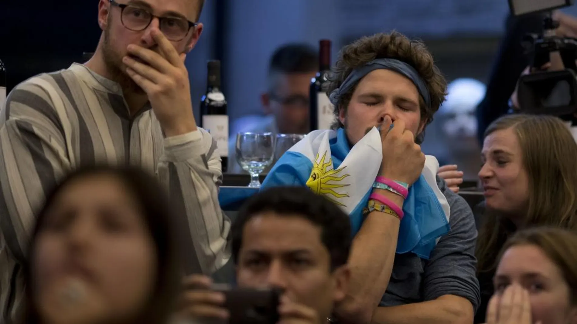 Los seguidores argentinos lamentan la derrota