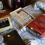 Material incautado a los detenidos