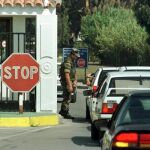 Entrada a la base naval de Rota