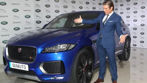 El torero Manuel Díaz "El Cordobés"durante un acto de la firma "Jaguar"en Madrid