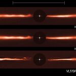 Imágenes del disco que rodea a AU Microscopii obtenidas con VLT y Hubble