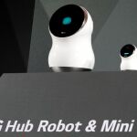El LG Hub Robot, concebido como un asistente personal, durante su presentación en la feria