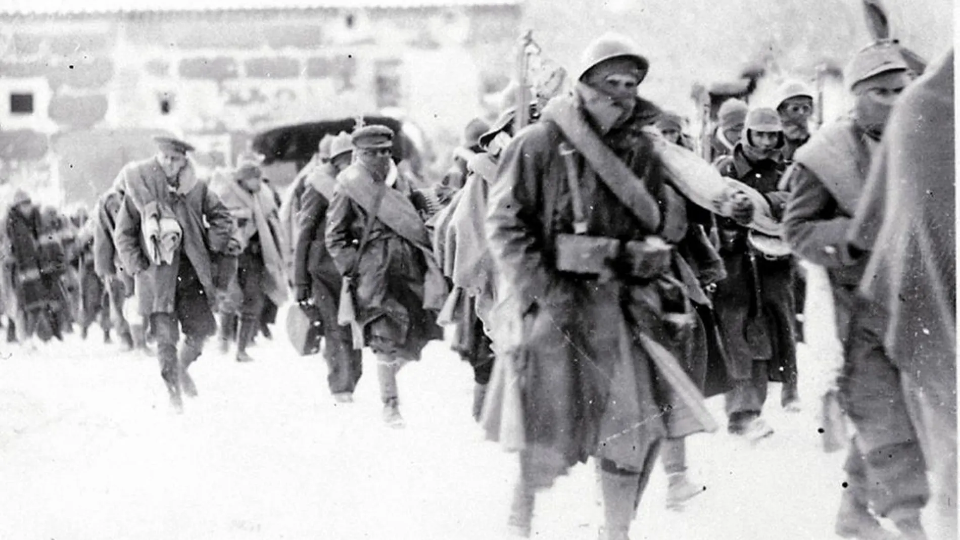 Las ropas no protegían a las tropas reunidas en Teruel de las bajas temperaturas que se dieron en esas fechas