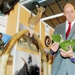 El consejero de Medio Ambiente de la Junta, José Juan Díaz Trillo, durante la inauguración de la XIV edición de Intercaza 2010