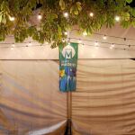 En la imagen la caseta de Ahora Madrid en las fiestas del barrio del Pilar, que comienzan hoy