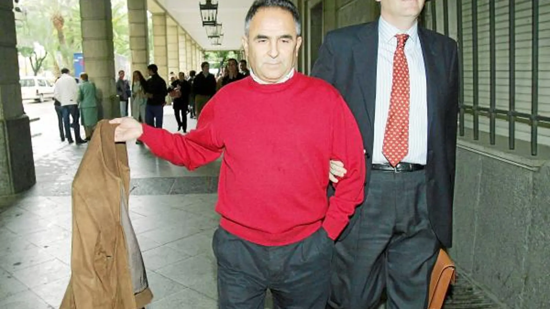 Eusebio Gaviño, en una comparecencia en los juzgados del Prado