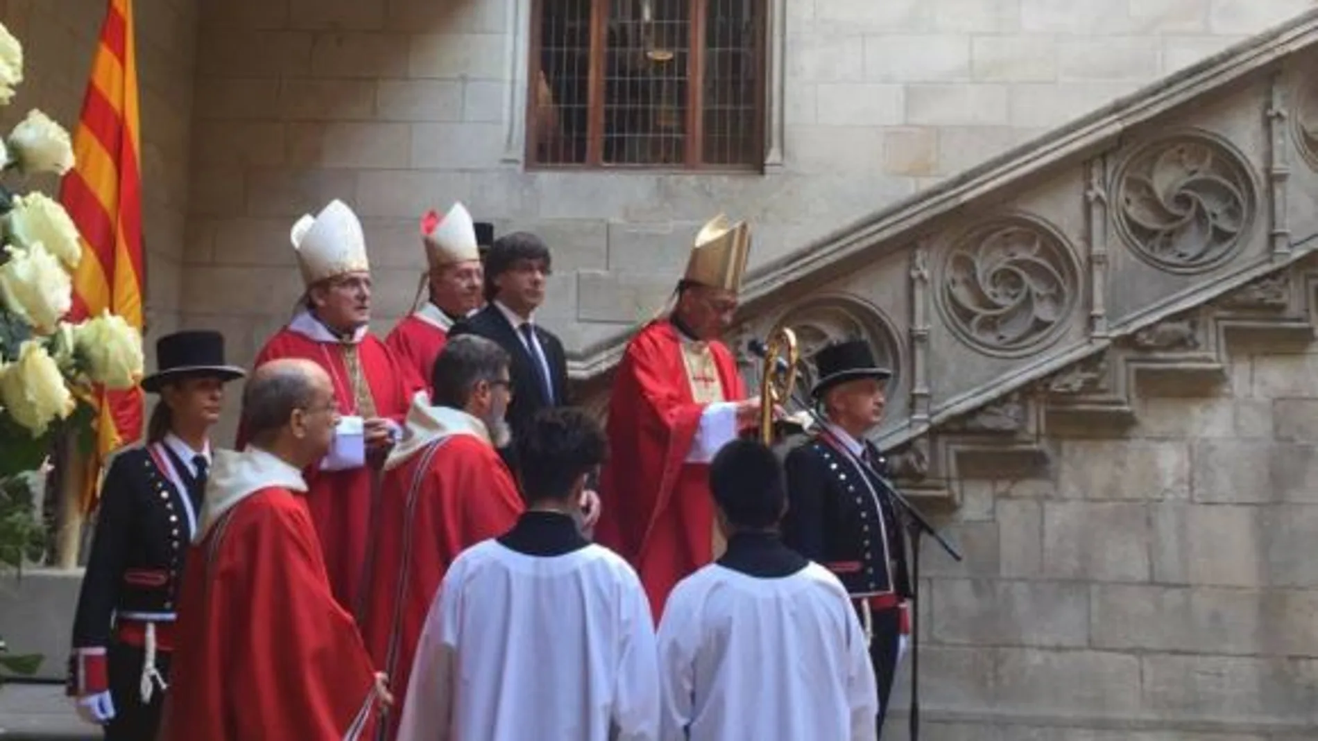 Carles Puigdemont durante la celebración del pasado Sant Jordi