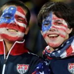 Seguidores de Estados Unidos, en las gradas